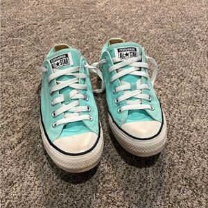 Converse Women's Sneakers in Aqua and White